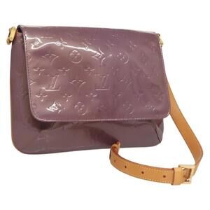 LOUIS VUITTON Monogram Vernis Thompson Street Bag Viole M91095